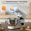 Кухонный комбайн Kichot тестомес миксер 1800 Вт SM-1570N чаша 10 л White - миниатюра 4