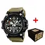 Наручний годинник чоловічий 012BKKHPO Поліція Чорні з хакі + Коробка. Patriot acs0031011 - мініатюра 1
