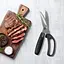 Кухонные ножницы секатор для птицы и рыбы с фиксатором 24 см, Kitchen Master Черный 85710 - миниатюра 4