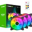 Комплект вентиляторов GameMax 3*120мм RQ 300 (RQ 300) - миниатюра 7