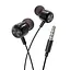 Навушники HOCO M87 String wired earphones with with microphone Gloomy Black - мініатюра 1