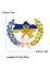 Брошь пшеница Желто-Голубая колоски колосок символ Украины - миниатюра 2