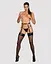 Гартеры Obsessive A741 garter belt black, искусственная кожа - миниатюра 3