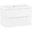 Тумба підвісна Imprese Elio з умивальником 80 см Білий u08507703FJ Білий - мініатюра 1