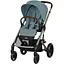 Коляска Cybex Balios S Lux TPE Stormy Blue з бампером + Люлька Cybex S Stormy Blue блакитна  - мініатюра 2
