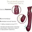 Смарт-вибратор 3 в 1 Zalo Queen Wine Red пульсирующая жемчужина и вакуум кристалл Swarovski - миниатюра 5