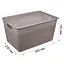Кошик з кришкою Stars Plast какао 12 л (94256/как) - мініатюра 2