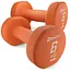 Гантели для фитнеса Hop-Sport неопреновые круглые HS-V060DR 2x6кг оранжевый - миниатюра 2