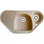 Гранітна кухонна мийка Romzha Elegancia 95B Bezhvy (402) кутова - мініатюра 1