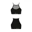 Спортивный топ с прозрачной вставкой Passion PS006 TOP black L - миниатюра 2