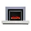 Електричний камін Fireplace Craftsman Tokado Gray Bluetooth звук потріскування дров (10080121) - мініатюра 1