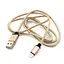 Кабель USB AM - Lightning, 1 м, золотистый, Extradigital (KBA1661) - миниатюра 1