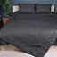 Літній постільний комплект MirSon №2937 Сolor Fun Line Stripe Black Вовна 172х205 см чорний (2200010962796) - мініатюра 1