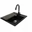 Комплект гранітна мийка + змішувач Romzha Adiere Grafit (A) - мініатюра 1