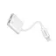 Перехідник 2 в 1 Hoco LS5 Dainty lightning аудіо та заряджання - мініатюра 3