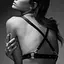 Портупея Bijoux Indiscrets MAZE - X Harness Black, экокожа - миниатюра 3