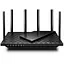 Роутер TP-LINK Archer AX73, Black, Wi-Fi 802.11n/ac/ax, до 5378 Mb/s, 2.4/5GHz, 4x100/1000 Mb/s, RJ45 100/1000Mb/s (Gb), 1хUSB ан 3. - мініатюра 1