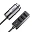 Адаптер автомобильный BASEUS Enjoy 5.5A разветвитель 4USB CCTON-0G серый - миниатюра 1