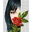 Картина за номерами "Барвиста поезія: Червона троянда" ©art_selena_ua KHO8610, 40х50 см - мініатюра 1