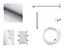 Душова система Corsan Ango 25 хром з термостатом + BOX прихованого монтажу ZA25TCH, Хром - мініатюра 4