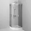 Душевая кабина Am.Pm Gem 80x80 см без поддона хром матовый W90UG-401-080MT, Универсальная, прозрачный, хром матовый - миниатюра 4