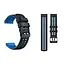 Ремінець силіконовий Tamister для годинника Sport 2 чорний з синім 22 мм - мініатюра 3