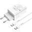 Зарядний пристрій Hoco Type-c to Type-c Cable Starlight N23 45 ватів біле - мініатюра 6