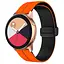 Силіконовий ремінець Classy для Smart Watch 20mm Orange / Black - мініатюра 1