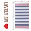 Полотенце пештемаль Lovely Svi хлопковое, пляжное, хамам, spa - XХL 100x180 см Blue/Red Stripes (1032025) - миниатюра 5