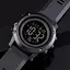 Чоловічий наручний годинник Skmei 1506 Чорний з чорним - мініатюра 3