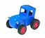 Детский игровой набор игрушечных тракторов с прицепом и дорожным катком Синий трактор Синий/Зеленый/Желтый - миниатюра 3