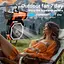 Вентилятор F6 Camping Fan с аккумулятором на 20000 mAh, подсветкой, павербанком и 4 режимами скорости (00342) - миниатюра 7