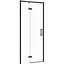 Душевые двери Cersanit Larga 90x195 L распашные профиль черный S932-128, Левая, прозрачный, черный - миниатюра 1