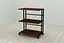 Этажерка на колесиках Ferrum-decor Камило 75x40x60 металл Черный ДСП Венге 16мм (FRD-105488) - миниатюра 1