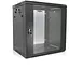 Шкаф Merlion 15U, 600*450*768 (Ш*Г*В)мм закаленное стекло, черный, сталь 1,2мм с замком - миниатюра 1