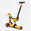 Самокат-велобіг 3 в 1 Best Scooter 32х14х61-75 см Помаранчевий 000231685 - мініатюра 3