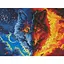 Алмазна мозаїка Вовк RDBS7026, 30 x 40 - миниатюра 1