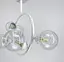 Потолочная люстра в форме белого кольца с прозрачными плафонами Bubble Line.F H 069/5 WT - миниатюра 3