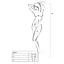 Бодистокинг Passion BS053 комбинезон имитация чулок и пояса S/M/L white - миниатюра 4
