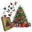 Пазл деревянный Праздничная Елка, А4, 100 элементов, Деревянная коробка - миниатюра 1