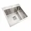 Кухонная мойка Platinum Handmade НSB 450x450x220 нержавейка (квадратный сифон.3,0/1,0), Нержавеющая сталь - миниатюра 3