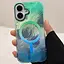 Чохол Epik TPU Shiny Mountain MagFit для Apple iPhone 16, 6.1 Green/Blue - мініатюра 2