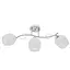 Люстра стельова Brille в спальню E27 60W CH+WH (LK-589C/3) - мініатюра 1