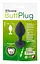 Анальная пробка Silicone Butt Plug 7.3 см (черный) - мініатюра 2