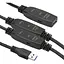 Активний подовжувач PowerPlant USB 3.0 AM - AF, 20 м - мініатюра 1