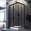Душевая кабина Am.Pm Gem 100x80 см без поддона black matt W90UG-404-100280-BT, Черный матовый, Универсальная, прозрачная - миниатюра 2