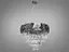 Елегантна кришталева люстра на 14 ламп, діаметром 60 см, колір-чорний хро. - мініатюра 1