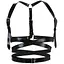 Кожаная портупея Art of Sex - Melani Leather harness, Черная, XS-M - миниатюра 1