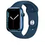 Apple Watch Series 7 GPS 45mm Blue Aluminum Case With Blue Sport Band (MKN83) - мініатюра 1