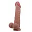 Фалоімітатор Baile Sliding Skin Bendable 9.4'' 24 см коричневий - мініатюра 3